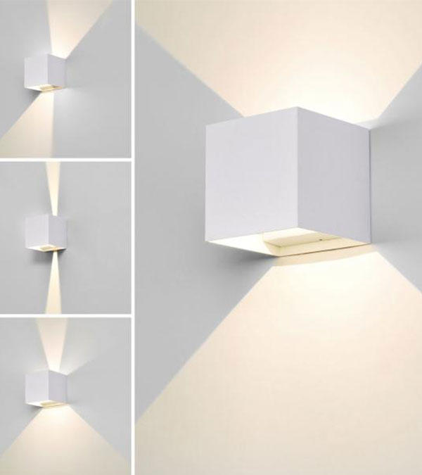100 Square LED Bidirectional Dimming Wall Lamp HR60432-LED
